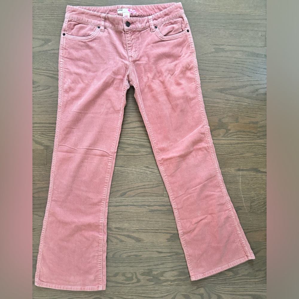 Roxy Light Pink Corduroy Pants  size 11 cotton Y2K